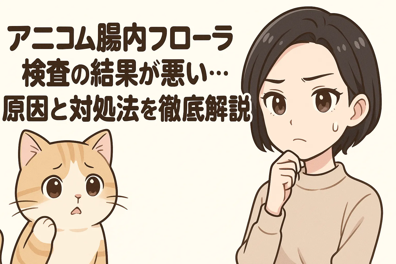 【体験談あり】アニコム腸内フローラ検査の結果が悪い…原因と対処法を徹底解説
