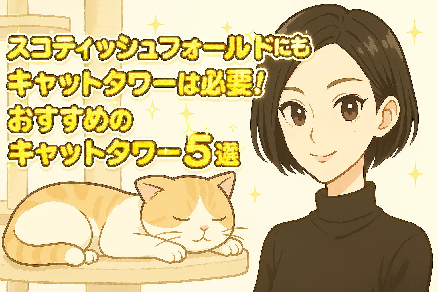 スコティッシュフォールドにもキャットタワーは必要！おすすめのキャットタワー5選
